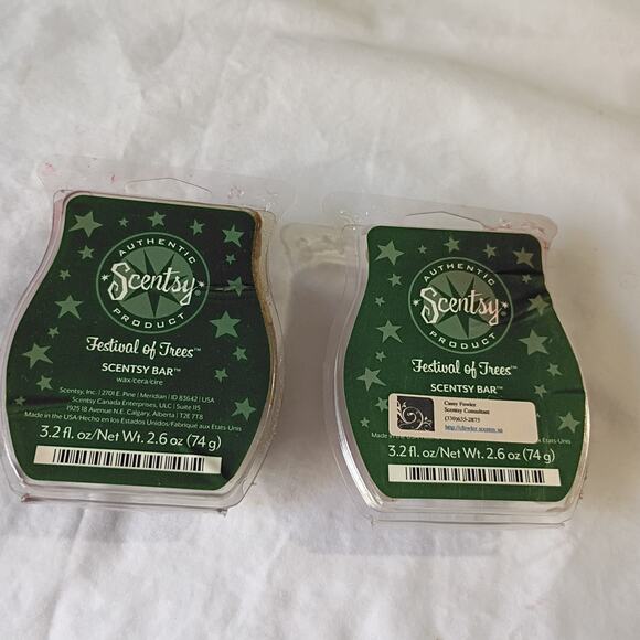 Scentsy Bar FESTIVAL OF TREES 3.2 oz Authentic(Set of 2) scented wax - Picture 1 of 5
